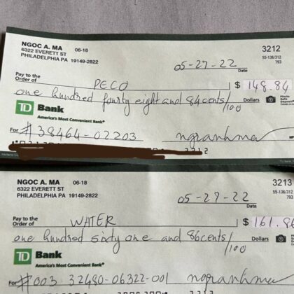 TD BANK DEPOSIT CHECK | $2000 - $5000